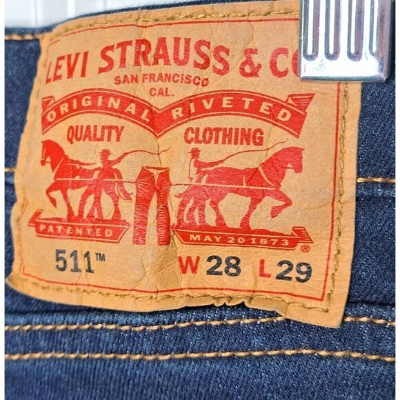 Levi's 511 Slim Fit All Seasons Jeans size 28x29 - Picture 6 of 9